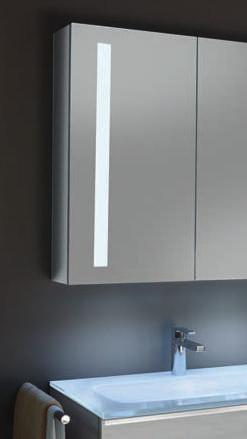 Der LED-Spiegelschrank Reflection 120 begeistert mit 3-stufiger Dimmbarkeit, stufenloser Lichtfarbwahl und integrierter Waschplatzbeleuchtung.