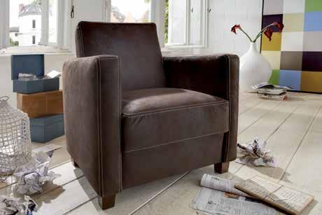 Sofa 2-sitzig Leder schwarz Kontrastnaht, Füße Buche natur, BHT: 166 x 84 x 94 cm: 1.299.
