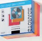 CD/CD-ROM/DVD + Booklet - Im 10er Pack - Maße: 124 x 142 x 55mm CD SLIM 10C  31696 VPE 20 CD/DVD Slim Case,