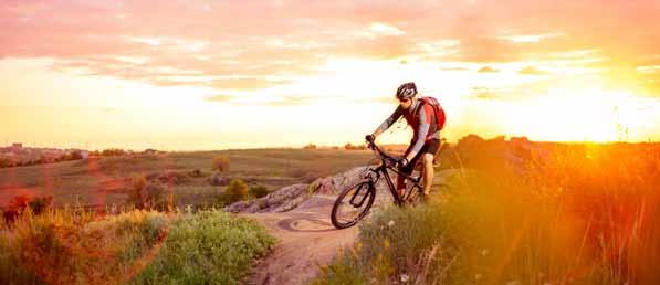 Schonende Bewegung Beim Radfahren geht es nicht um sportliche Höchstleistungen, sondern vielmehr um ein mäßiges aber regelmäßiges Radeln.
