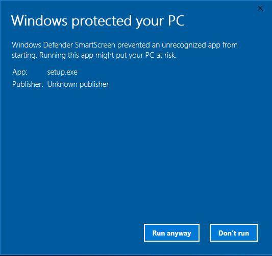 Falls ein Fenster mit dem Warnhinweis Der Computer wurde durch Windows geschützt (siehe Bild 2) erscheinen sollte, befolgen Sie bitte die folgenden Schritte.