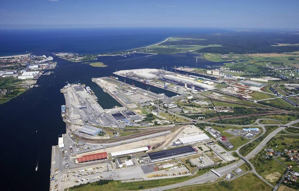 Seehafen Rostock im Zentrum wichtiger Verkehrsachsen Kopenhagen / Malmö