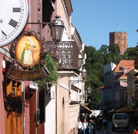 300 km) in Vilnius, in der Hauptstadt von Litauen, die mehr als 600 Jahre alt ist.