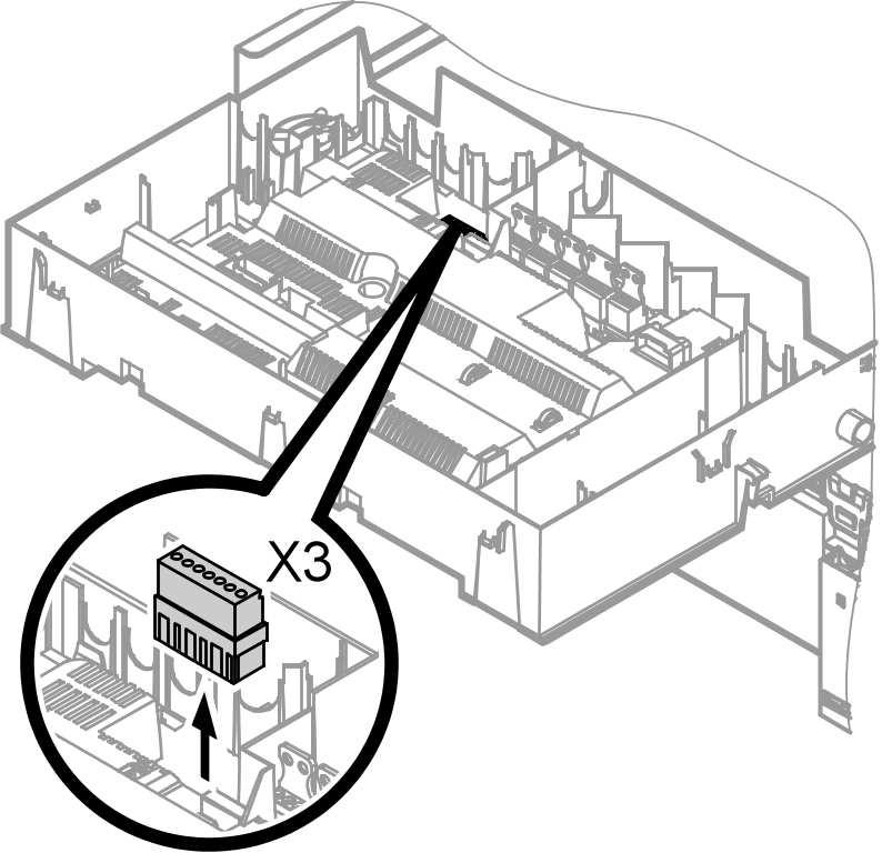 Störungsbehebung Instandsetzung Außentemperatursensor prüfen (Regelung für witterungsgeführten Betrieb) 1. Stecker X3 von der Regelung abziehen. 2. Widerstand des Außentemperatursensors zwischen X3.
