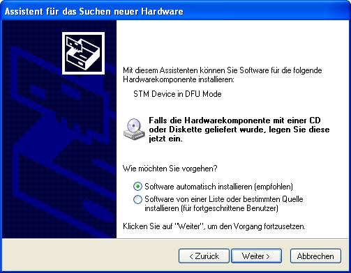 Hinweis: Der Update läuft nicht unter anderen Betriebssystemen, auch nicht unter Windows Vista oder