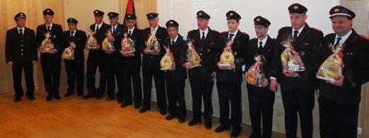 Bei der 64. Hauptversammlung der Freiwilligen Feuerwehr Welschnofen, die am vergangenen 7.