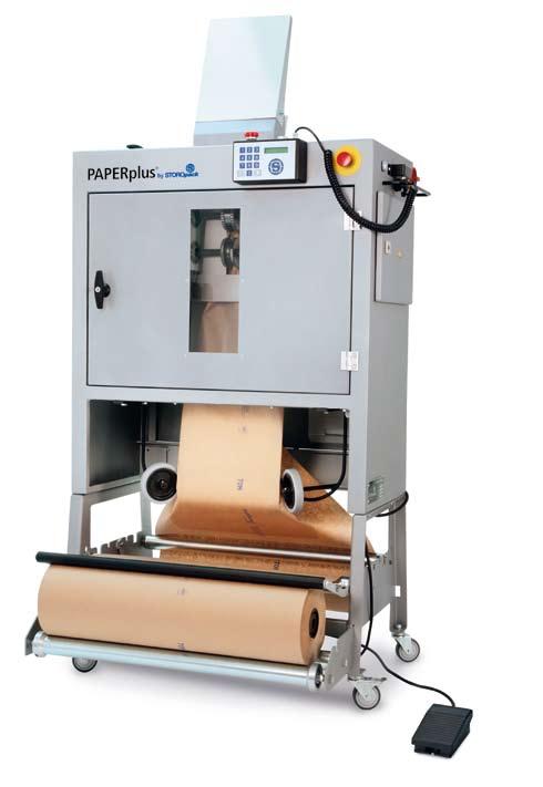 PAPERplus Classic Maschinen verwenden eine sehr effektive patentierte Kräuseltechnik, um Papierpolster zu produzieren, die dadurch eine bessere Druckfestigkeit bieten.