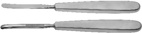 110-110-003 Skalpell Griff Nr. 3, 130 mm Scalpel Handle No. 3, 5 ¹ / 8 inch 110-201-015 Skalpellklingen Fig. 15, steril, PA à 100 Stück Scalpel blades Fig.