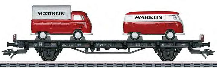 Frisch eingetroffen! Neuheit 2017 45083 Autotransportwagen mit 2 VW-Bus Transporter T1 "Märklin in H0.