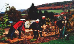 Die Mitarbeiter der Gemeinde Morschen, mit Axel Horchler als Gemeindegärtner, hatten schon gute Vorarbeit geleistet.