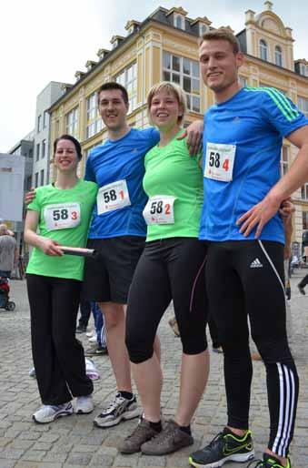 Birthe Eichendorf, Marco Adam, Sandra Giesder und Nils Maibohm (v. l. n. r.) traten als WVG-Staffel an. In der Kategorie Mixed traten 26 Mannschaften - also 104 Läuferinnen und Läufer - an den Start.