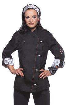 DE0 8.67 Fashionable Rock Chef s Ladies Jacket RCJF 2 933.