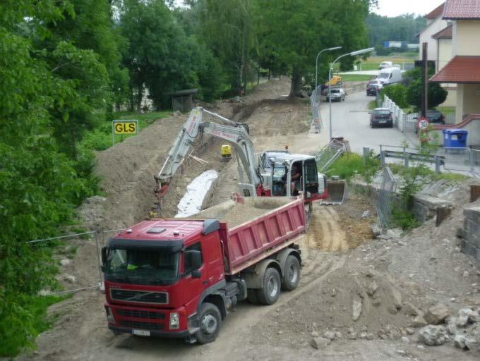 Bauarbeiten am Enns-Ennsdorf