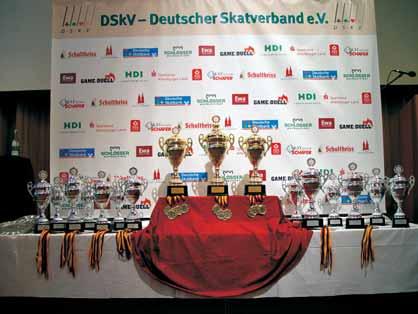 DSkV Deutsche Mannschaftsmeisterschaften in Magdeburg Der Deutsche Skatverband hatte mit der Austragungsstätte Maritim Hotel in Magdeburg wirklich einen Glücksgriff getan.