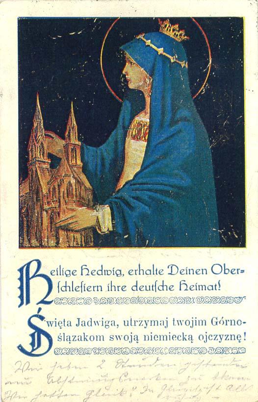 Abbildung 8 Abbildung 9 Die Abbildung 8 zeigt die Heilige Hedwig. Die Karte wurde gedruckt vom Verlag Grafz. Barth und Companie W. Friedrich in Breslau.