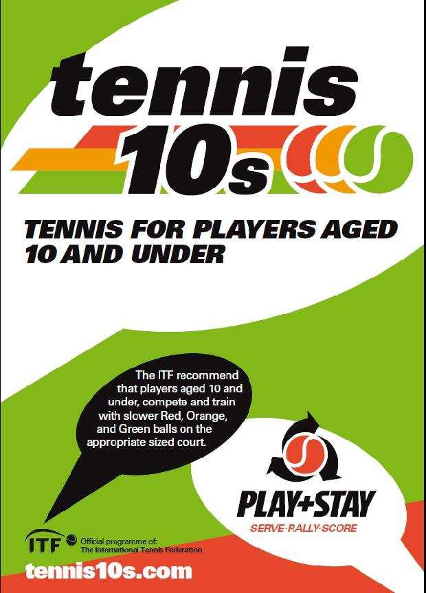 Die Zukunft Ab 2012 wird Tennis10s offiziell als Wettkampf bzw. Turnier für die Kinder bis zum 10.Lebensjahr weltweit von der ITF eingeführt.