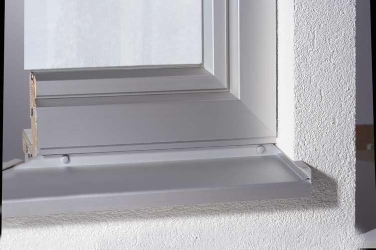 Außenfensterbänke ALUMINIUM Außenfensterbänke aus stranggepresstem Aluminium komplettieren das Angebot an Fenorm-Fensterbänken.