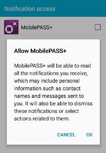 Klicken Sie auf dem MobilePASS+ Bildschirm auf den Tokennamen und generieren Sie einen Tokenpasscode.