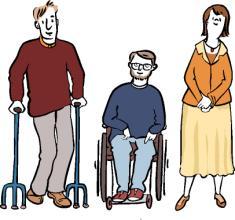 1: Die Ziele Das Gesetz hat 3 Ziele: Behinderte Menschen dürfen nicht benachteiligt werden. Sie haben die gleichen Rechte, wie nicht behinderte Menschen. Behinderte Menschen gehören dazu.