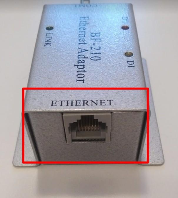 BF-210 durch ein Netzwerkkabel mit Ihrem Router.
