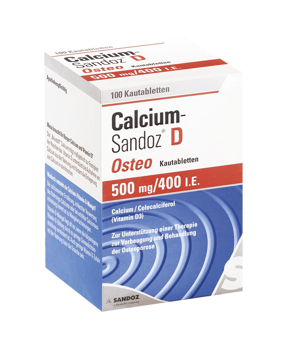 Vitamin-D- und Calciumsupplement zur Unterstützung einer spezifischen Therapie zur Prävention und Behandlung der Osteoporose.