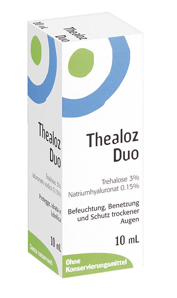 Thealoz Duo Die Zweifach-Formel bei trockenen Augen Anwendungsgebiete: Befeuchtung, Benetzung und Schutz trockener Augen.
