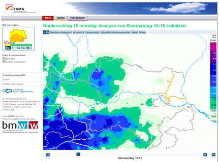 Wetterverlauf in Echtzeit liefern, unterstützen den Winterdiensteinsatz vor Ort.