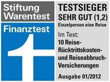 Produktinformationsblatt für RSD Reise-Rücktrittsversicherung Es gelten die Tarifbeschreibungen nach den allgemeinen Versicherungsbedingungen VB-RS 2011 (T-D) und VB-KV 2011 (T-D).