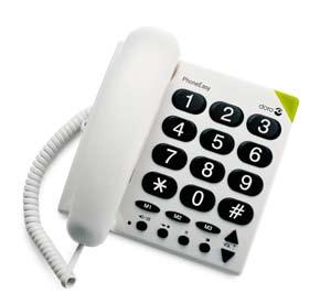SCHNURTELEFONE Doro PhoneEasy 311c benutzerfreundliches Schnurtelefon Schnurtelefon mit großen Tasten und