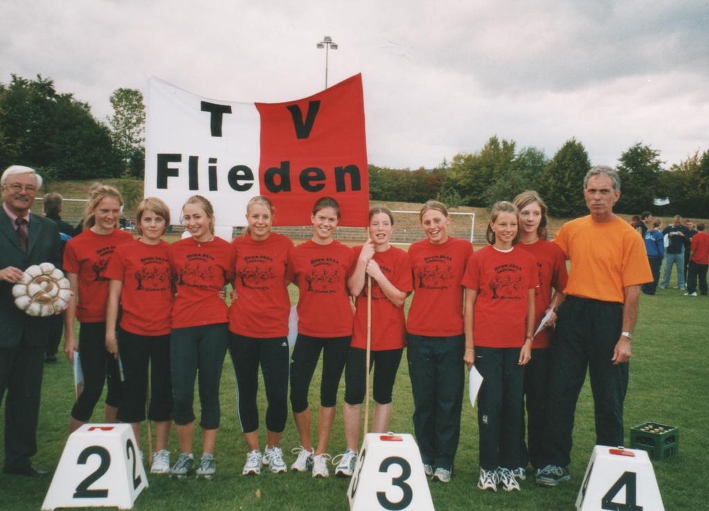 Hessische Vizemeister 2004 in Flieden A-Schülerinnen v. l.