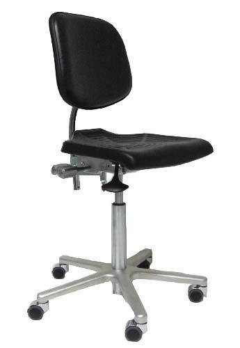 Profi - Line Profi - Line P Sitz und Rückenlehne aus Polyurethanschaum schwarz, optional ultramarinblau (PB) Lehnenhöhe (max.): 320 mm Sitzbreite (max.