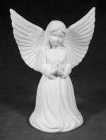 Engel mit abstützender Hand RW4300615 15,5 cm hoch, 12 cm breit, 14 cm tief Großer Engel