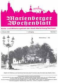 In dieser Zeit ist in Marienberg viel passiert, worüber auch im Amtsblatt berichtet wurde.