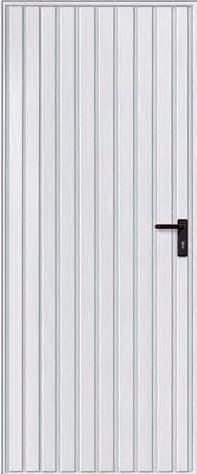 Türen & Fenster Tür Standardseitig ist bei den Geräteräumen eine Stahlsicken-Nebentür (weiß oder