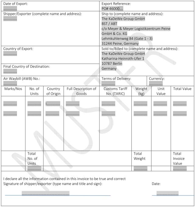 DDP (delivered duty paid/geliefert verzollt): Der Verkäufer muss die importfertigen Waren an den vereinbarten Bestimmungsort liefern.