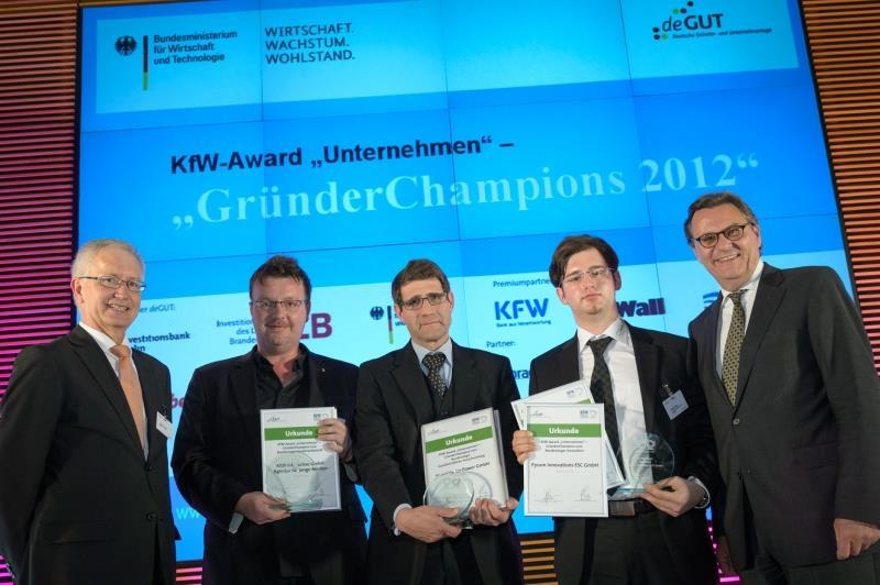 Awards KFW-Award: Gründerchampion Saarland 2012 KFW +