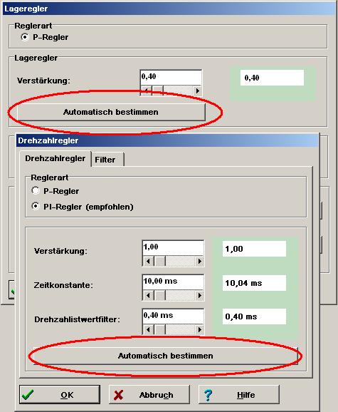 ARS 2000 Appl. Note 107 3 v. 8 Nun steht das im Menü Drehzahlregler und Lageregler zur Verfügung. Wie kann das gestartet werden?