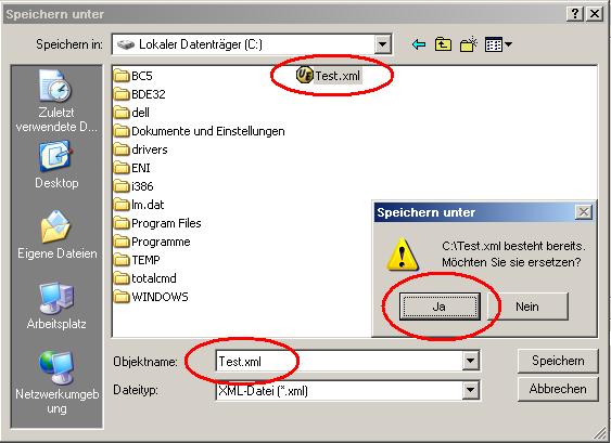 ARS 2000 Appl. Note 107 5 v. 8 Mit dem Speichern der Daten der Identifikation kann eine ggf. spätere Auswertung der XML-Datei bei vorgenommen werden. Dazu kann die Datei die Bezeichnung TEST.