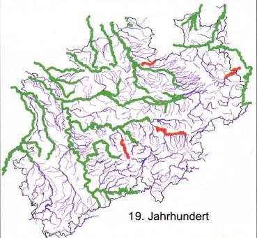 Verbreitung der Quappe in NRW Aktuelle Nachweise: Rhein und Unterläufe seiner