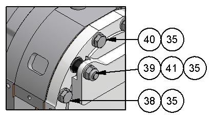 5 Drehkolbenpumpe Schrauben + Zubehör Pos. 3541 Gehäusehalbschalen Stahl / Edelstahl: 35 NUS.003 Scheibe A 8,4 x 16 x 1,6 36 NSI.