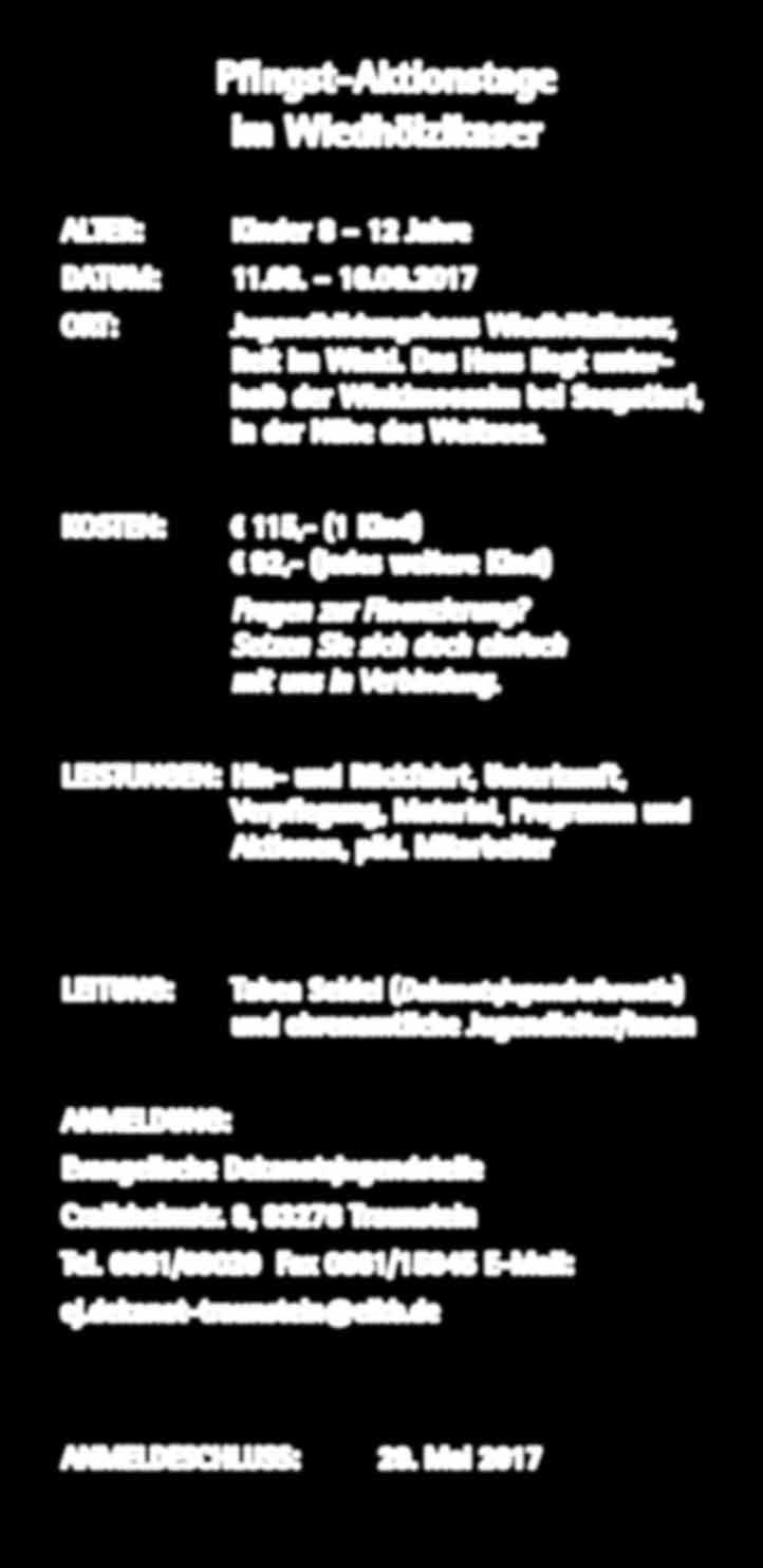 Kinder Pfingst-Aktionstage im Wiedhölzlkaser Kinder 8 12 Jahre 11.06. 16.06.2017 Jugendbildungshaus Wiedhölzlkaser, Reit im Winkl.