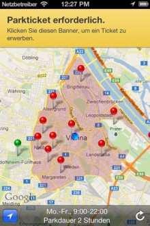 Parken Wien Kurzparkzonen Wien mit SMS Parkticket Automatische Erkennung