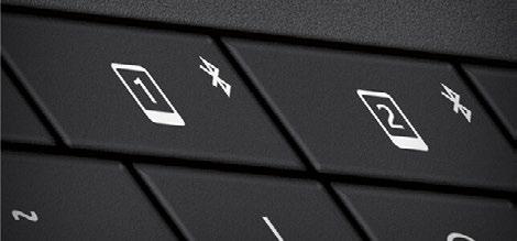 Im Handumdrehen verbunden mit Tablet und Smartphone Über Bluetooth Smart nimmt das Universal Foldable Keyboard Kontakt zu kompatiblen * Tablets oder Smartphones mit Windows-, Androidoder