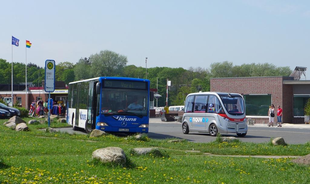 Einsatz auf öffentlichen Straßen mit wenig Kfz Erkenntnis: autonomer Bus als Zubringer für