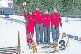 Durch ihre sportlichen Erfolge im Bereich des Wintersport haben die Hornschlitten-Teams bei diesem