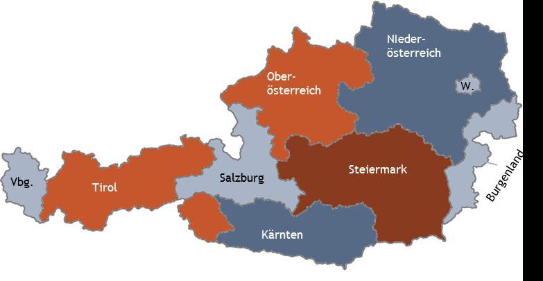 Bevölkerungswachstum Zwischen 1995 und 2015: +7,9% (Eurozone: +7,6%; DE: -0,2%) Größte Städte (01.01.2016) Wien (1,84 Mio.) / Graz (280 Tsd.) / Linz (201 Tsd.) / Salzburg (151 Tsd.