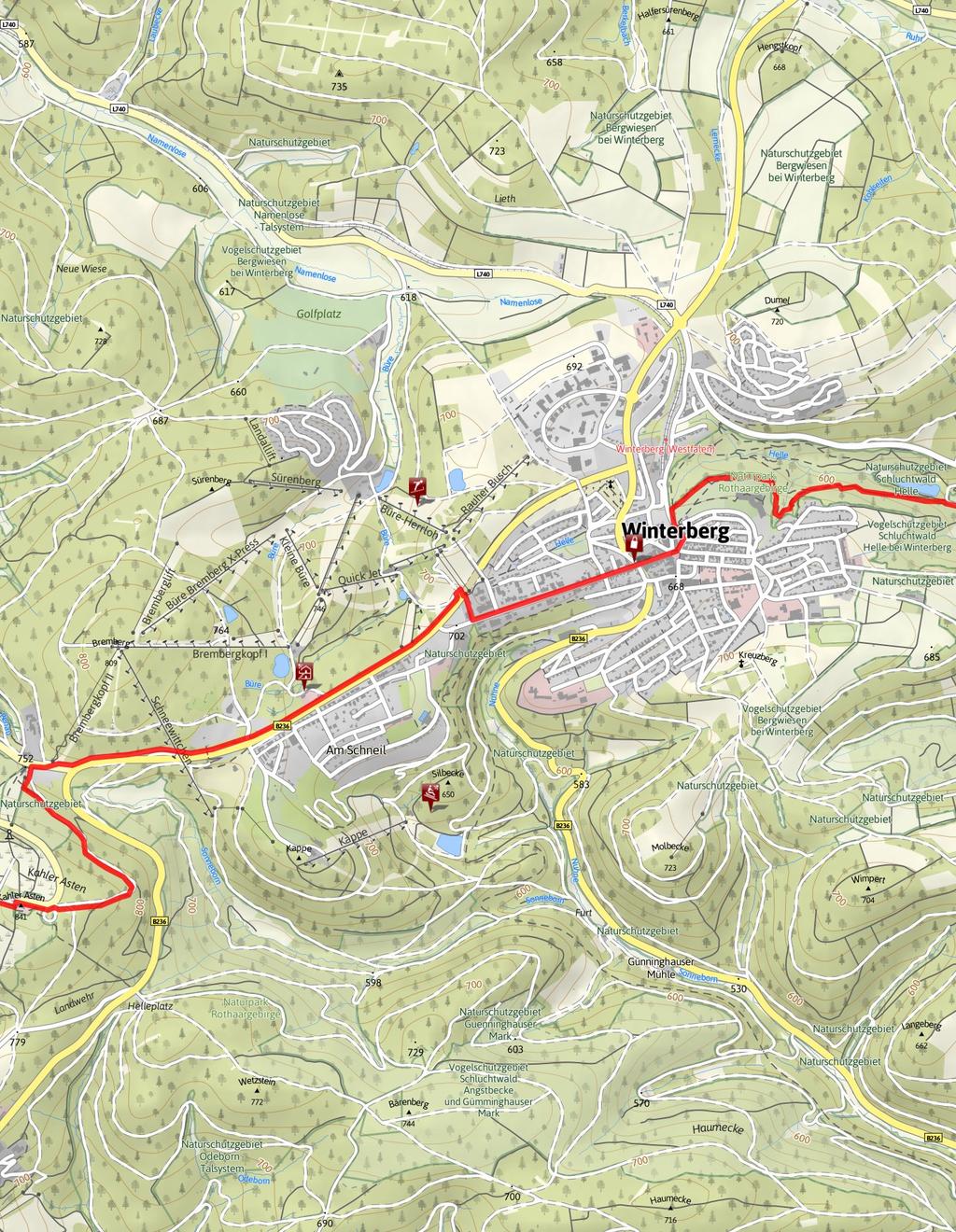 61.1 km 6:05 h 1633 m 1636 m Difficulty Base Map: outdooractive Kartografie; Germany: GeoBasis-DE / BKG 2016, GeoBasis-DE / GEObasis.