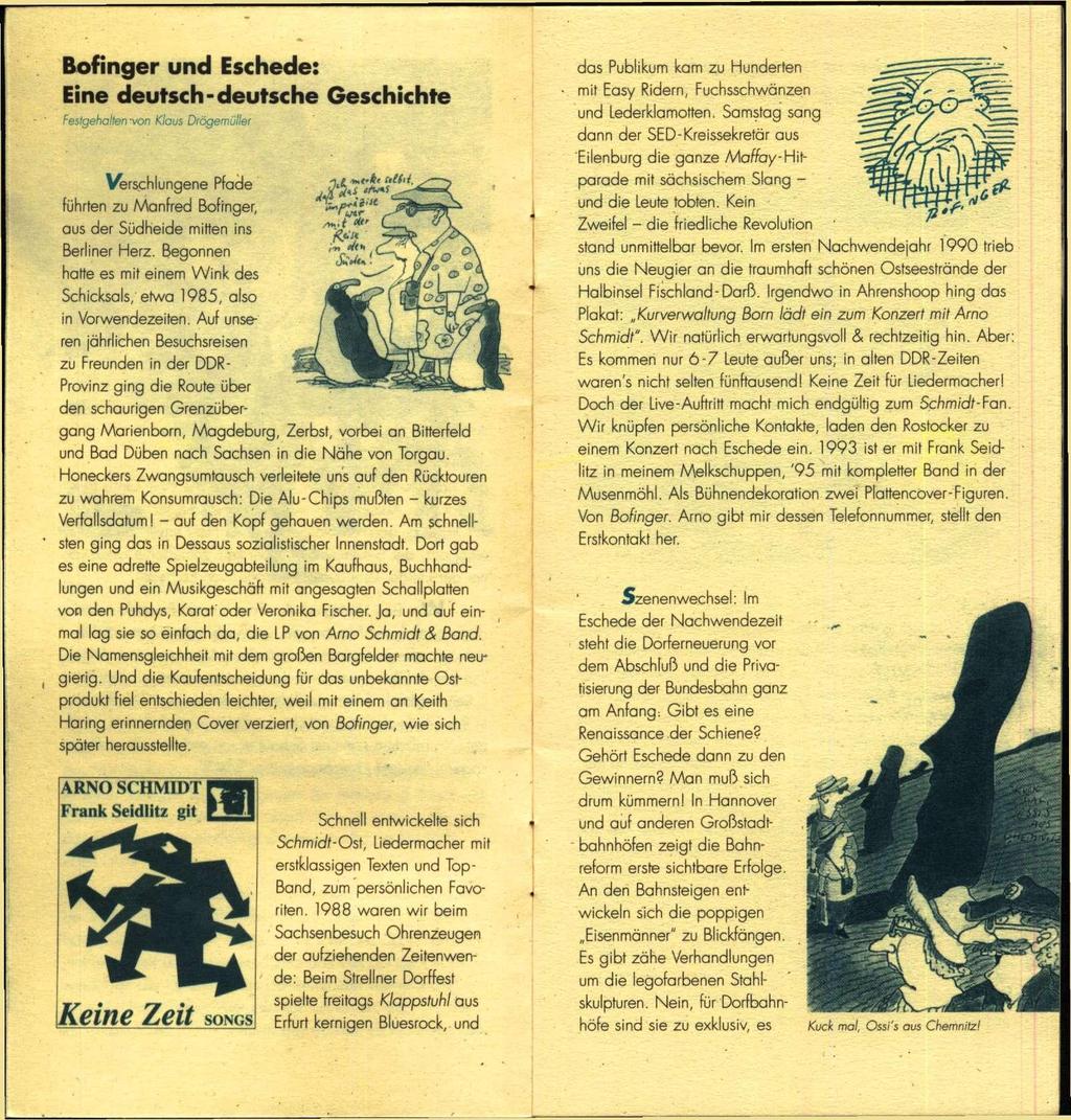 Bofinger und Eschede: Eine deutsch-deutsche Festgeholten-von Klaus Drögemüller ^rschlungene Pfade füfirten zu Manfred Bofrnger, aus der Südfieide mitten ins Berliner Herz.