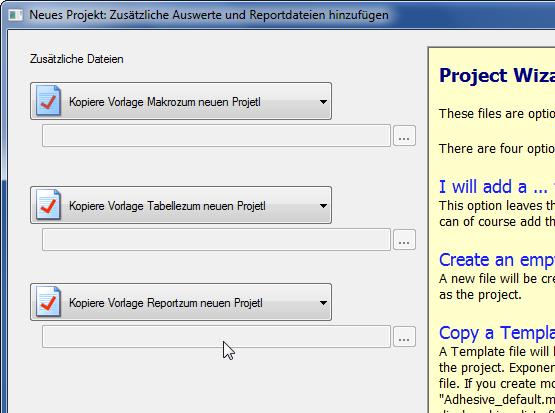 Neuorganisation von Projekten In früheren Versionen von Exponent war es üblich, dass zu Projekten gehörende Dateien wie Tabellen, Reporte,