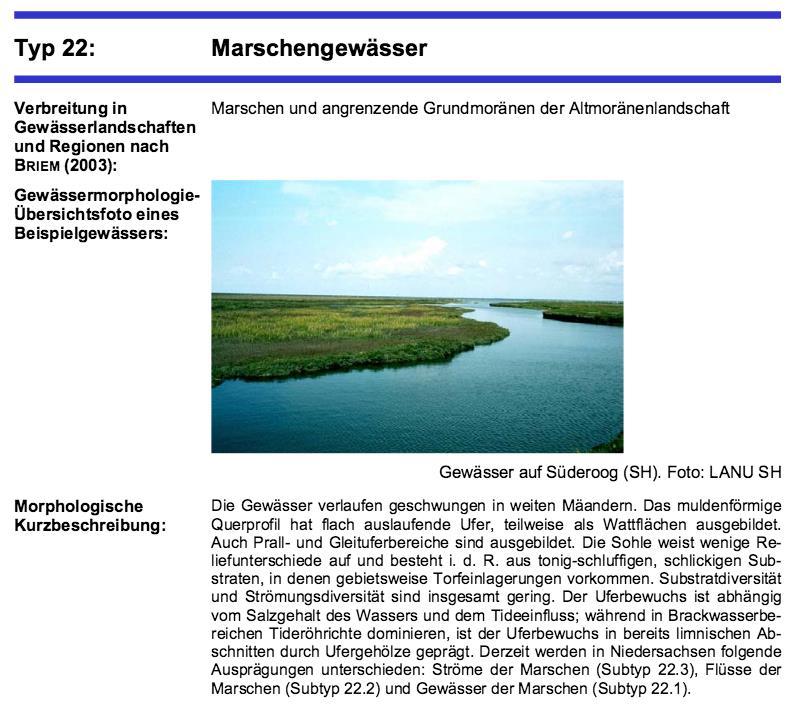 Schutzbestimmungen - 78 WHG Schutzbestimmungen - 78 WHG Hamburg: Gewässertypen mit geringer Strömung